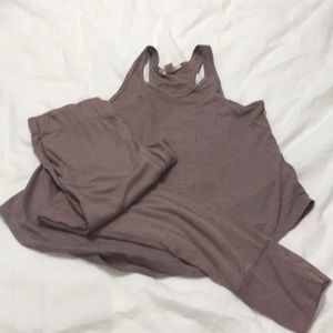 Lavender / gray pajamas